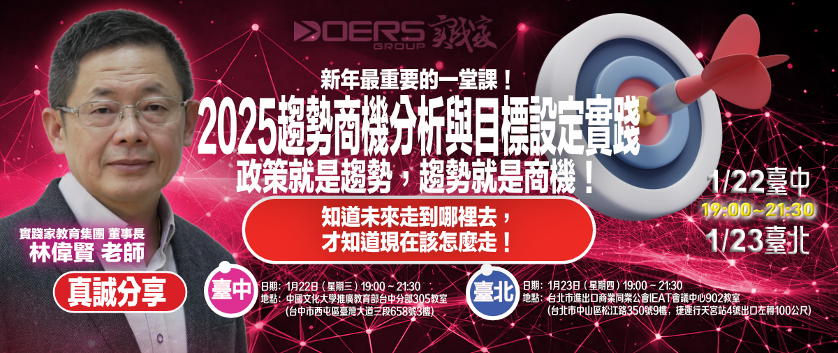 2025趨勢商機分析與目標設定實踐